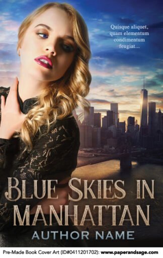 Pre-Made Book Cover ID#0411201702 (Blue Skies in Manhattan)