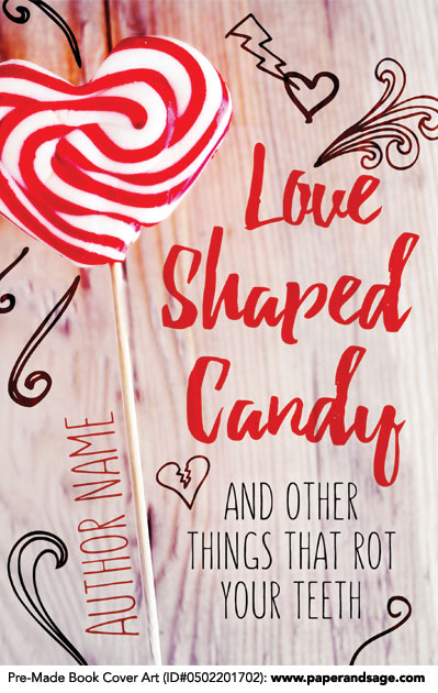 Pre-Made Book Cover ID#0502201702 (Love Shaped Candy)