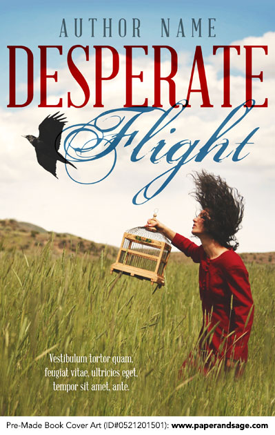 Pre-Made Book Cover ID#0521201501 (Desperate Flight)