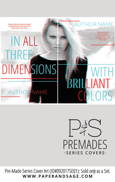 PreMade Series Covers ID#092017SE01 (In All Three Dimensions Series, Only Sold as a Set)