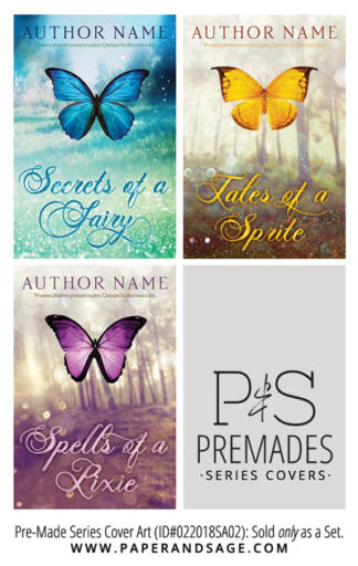 PreMade Series Covers ID#022018SA02 (Secrets of a Fairy, Only Sold as a Set)