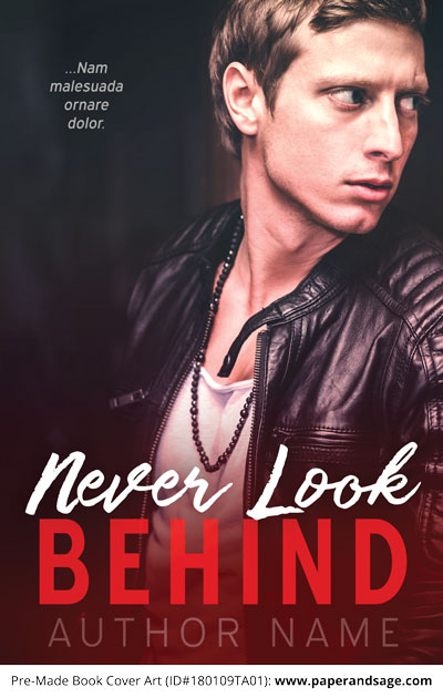 Pre-Made Book Cover ID#180109TA01 (Never Look Behind)