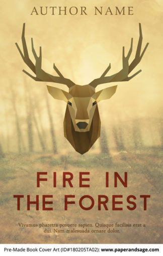 Pre-Made Book Cover ID#180205TA02 (Fire in the Forest)