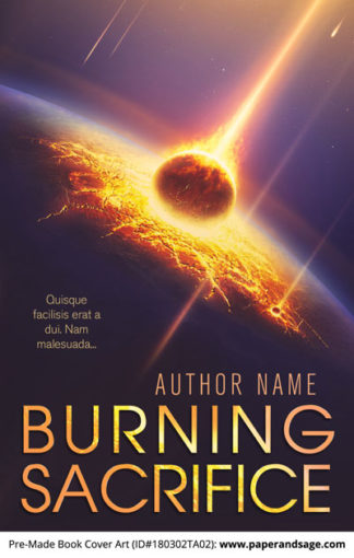 Pre-Made Book Cover ID#180302TA02 (Burning Sacrifice)