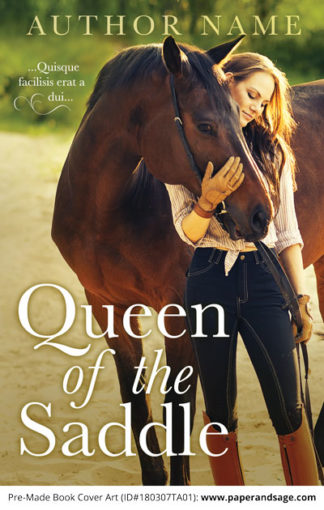 Pre-Made Book Cover ID#180307TA01 (Queen of the Saddle)