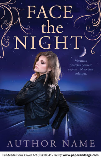 Pre-Made Book Cover ID#180412TA03 (Face the Night)
