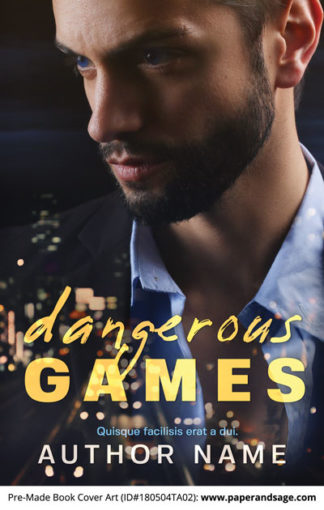 Pre-Made Book Cover ID#180504TA02 (Dangerous Games)