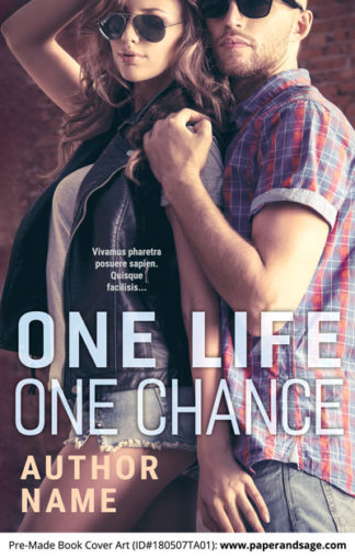 Pre-Made Book Cover ID#180507TA01 (One Life One Chance)