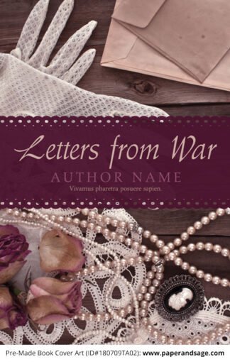 Pre-Made Book Cover ID#180709TA02 (Letters from War)