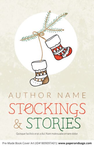 Pre-Made Book Cover ID#180909TA01 (Stockings & Stories)