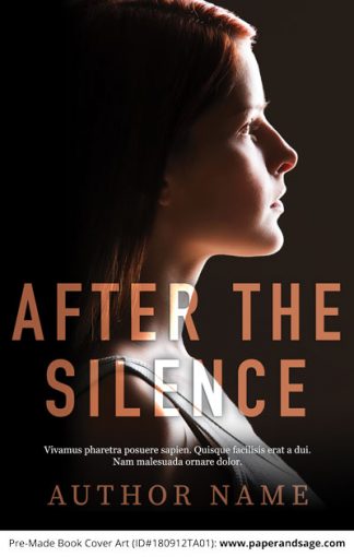 Pre-Made Book Cover ID#180912TA01 (After the Silence)
