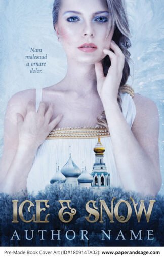 Pre-Made Book Cover ID#180914TA02 (Ice & Snow)