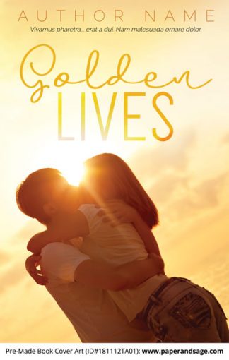Pre-Made Book Cover ID#181112TA01 (Golden Lives)