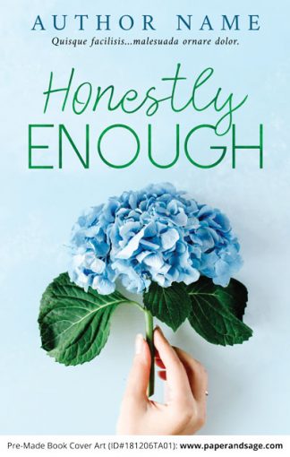 Pre-Made Book Cover ID#181206TA01 (Honestly Enough)
