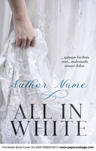 Pre-Made Book Cover ID#190806TA01 (All in White)