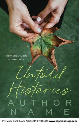 Pre-Made Book Cover ID#190810TA01 (Untold Histories)