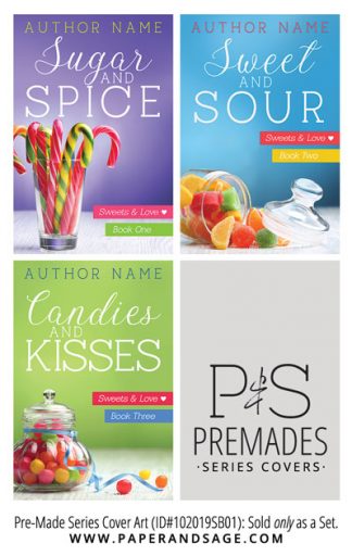 PreMade Series Covers ID#102019SB01 (Sweets and Love Series, Only Sold as a Set)