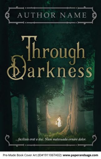 Pre-Made Book Cover ID#191106TA02 (Through Darkness)