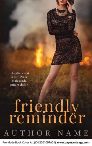 Pre-Made Book Cover ID#200109TA01 (Friendly Reminder)