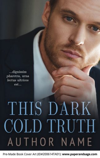 Pre-Made Book Cover ID#200614TA01 (This Dark Cold Truth)