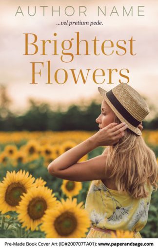 Pre-Made Book Cover ID#200707TA01 (Brightest Flowers)
