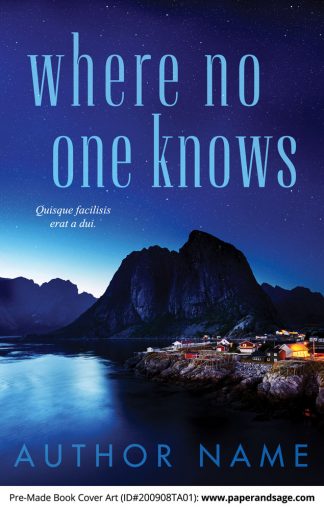 Pre-Made Book Cover ID#200908TA01 (Where No One Knows)