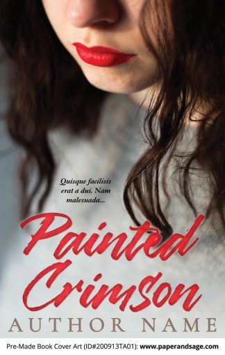 Pre-Made Book Cover ID#200913TA01 (Painted Crimson)