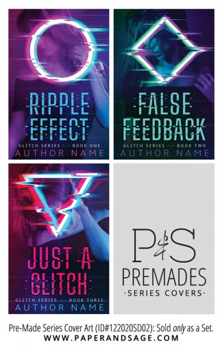 PreMade Series Covers ID#122020SD02 (Glitch Series, Only Sold as a Set)
