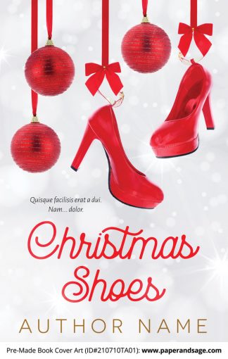 PreMade Book Cover ID#210710TA01 (Christmas Shoes)
