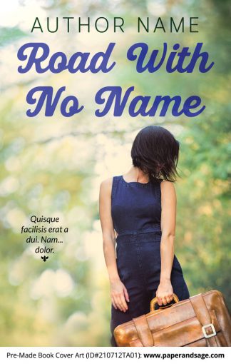 PreMade Book Cover ID#210712TA01 (Road With No Name)