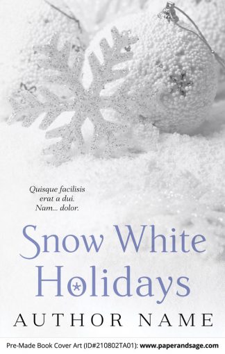 PreMade Book Cover ID#210802TA01 (Snow White Holidays)