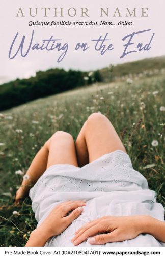 PreMade Book Cover ID#210804TA01 (Waiting on the End)