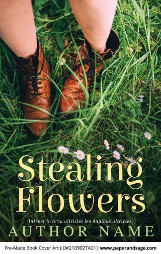 PreMade Book Cover ID#210902TA01 (Stealing Flowers)
