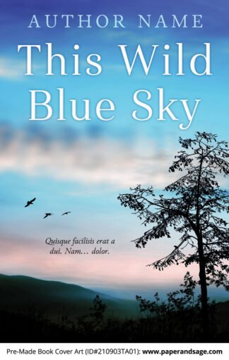 PreMade Book Cover ID#210903TA01 (This Wild Blue Sky)