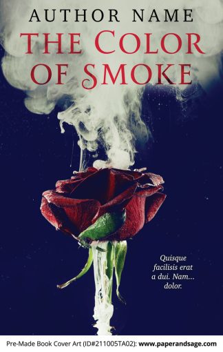 PreMade Book Cover ID#211005TA02 (The Color of Smoke)