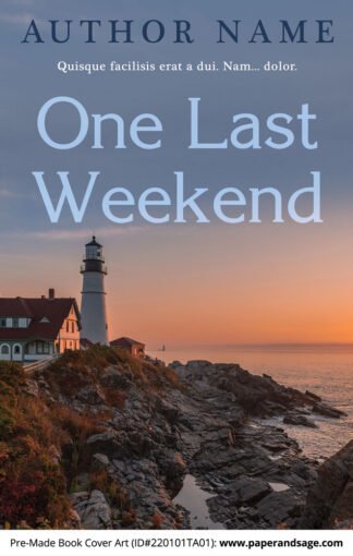 PreMade Book Cover ID#220101TA01 (One Last Weekend)