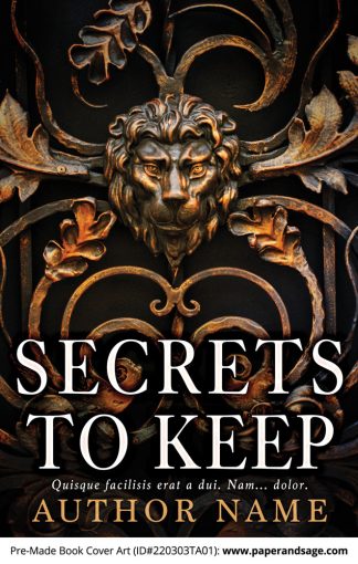 PreMade Book Cover ID#220303TA01 (Secrets to Keep)